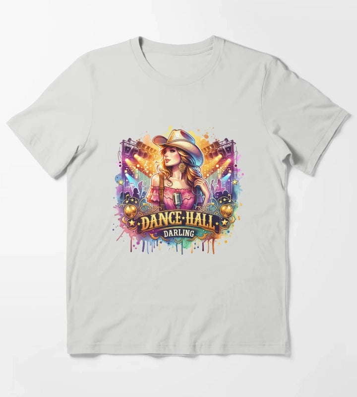 Country Cowgirl Hustle Spirit Dance Hall Darling Tshirt Mugs Stickers More T-Shirt Light Grey