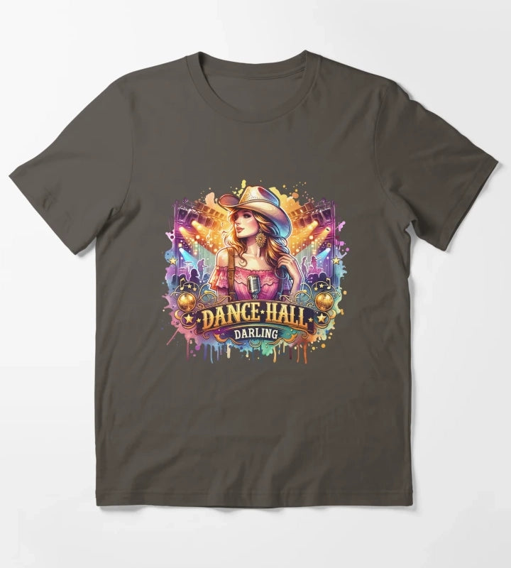 Country Cowgirl Hustle Spirit Dance Hall Darling Tshirt Mugs Stickers More T-Shirt Dark Grey