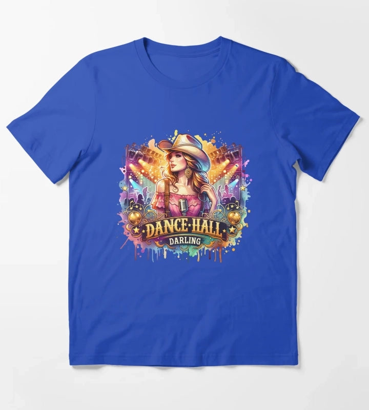 Country Cowgirl Hustle Spirit Dance Hall Darling Tshirt Mugs Stickers More T-Shirt Blue
