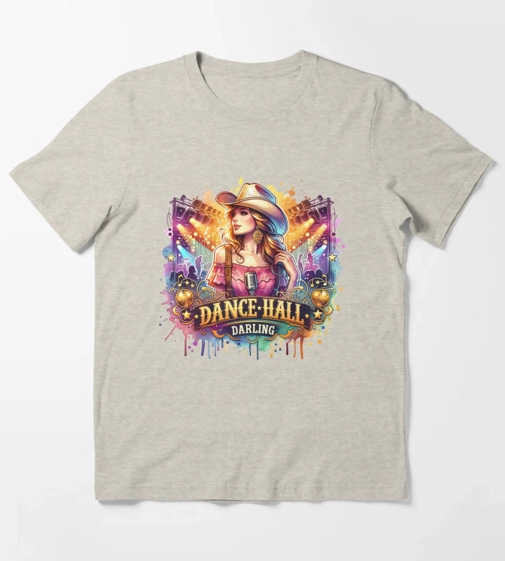Country Cowgirl Hustle Spirit Dance Hall Darling Tshirt Mugs Stickers More T-Shirt Cream