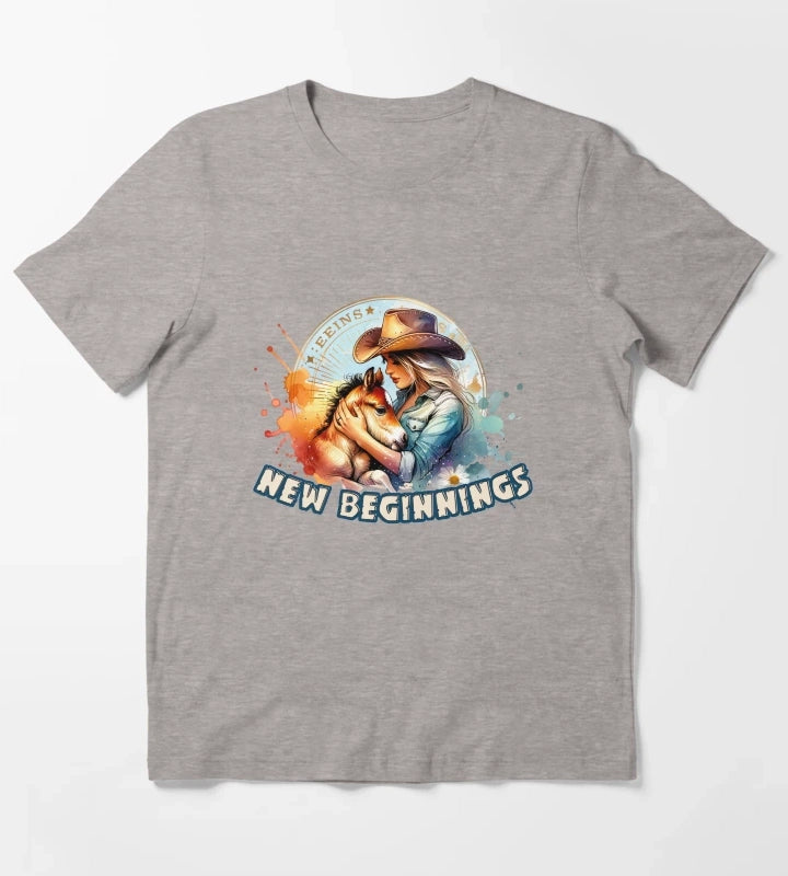 Country Cowgirl Hustle Spirit Tshirts Mugs Stickers More T-Shirt Heather Grey