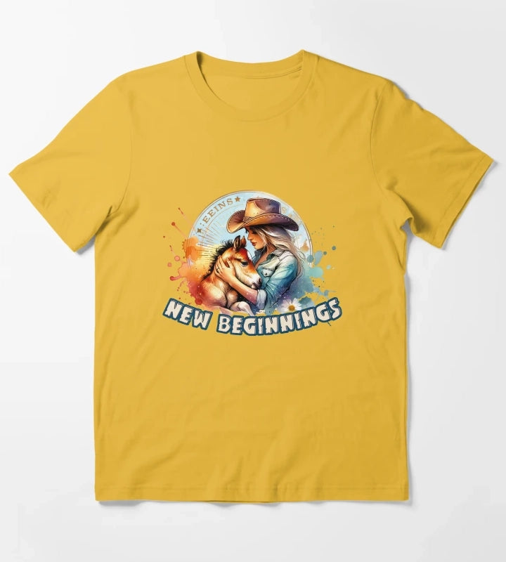 Country Cowgirl Hustle Spirit Tshirts Mugs Stickers More T-Shirt Yellow