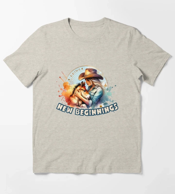 Country Cowgirl Hustle Spirit Tshirts Mugs Stickers More T-Shirt Cream