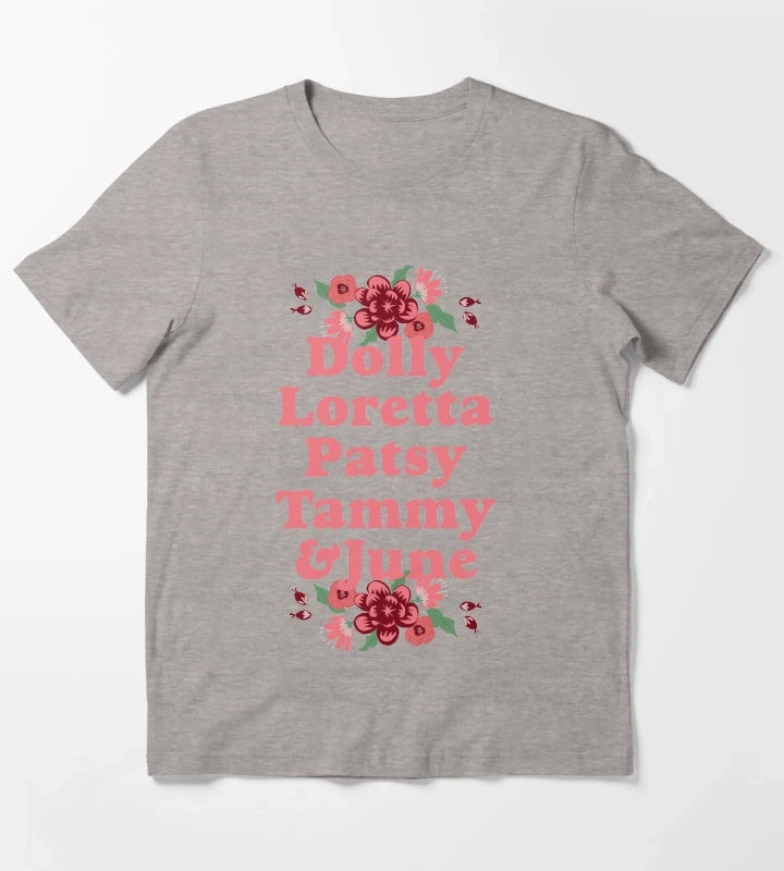 Country Divas T-Shirt Heather Grey