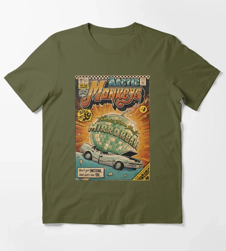 Cover Comic Thered Better Be A Mirrorball T-Shirt Olive Green