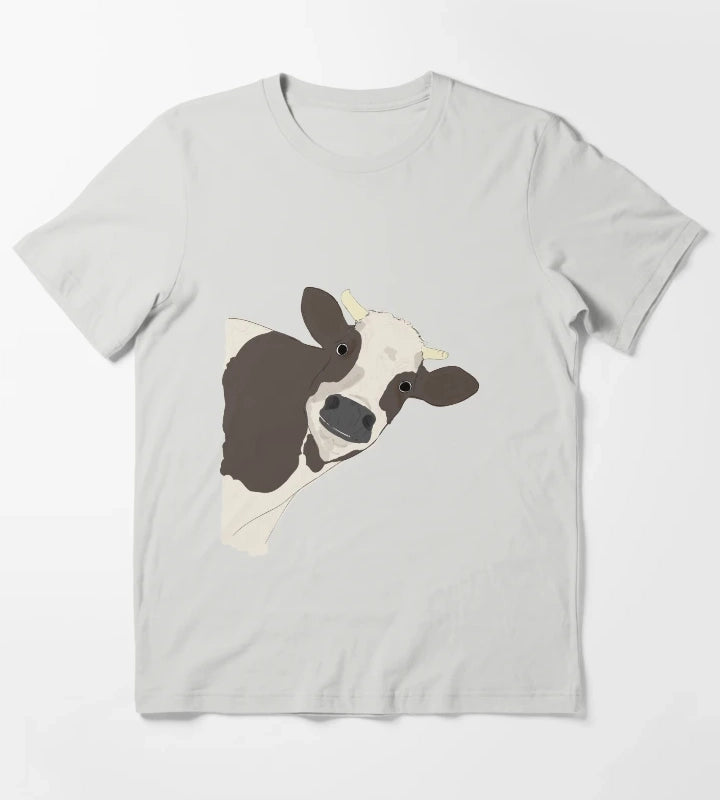 Cow T-Shirt Light Grey