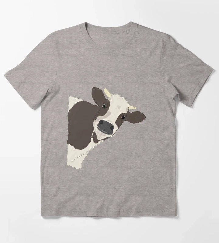 Cow T-Shirt Heather Grey