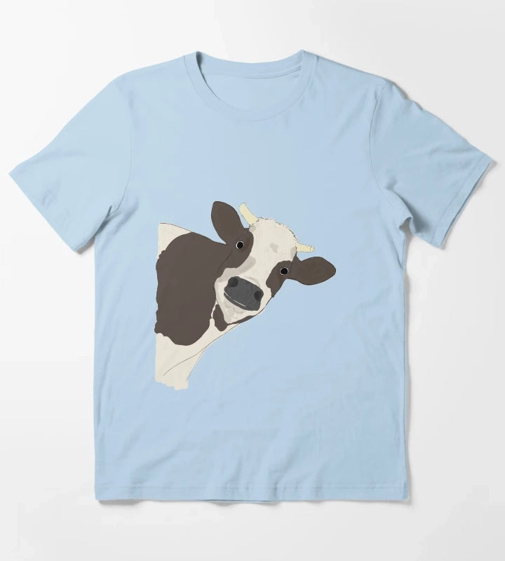 Cow T-Shirt Sky Blue