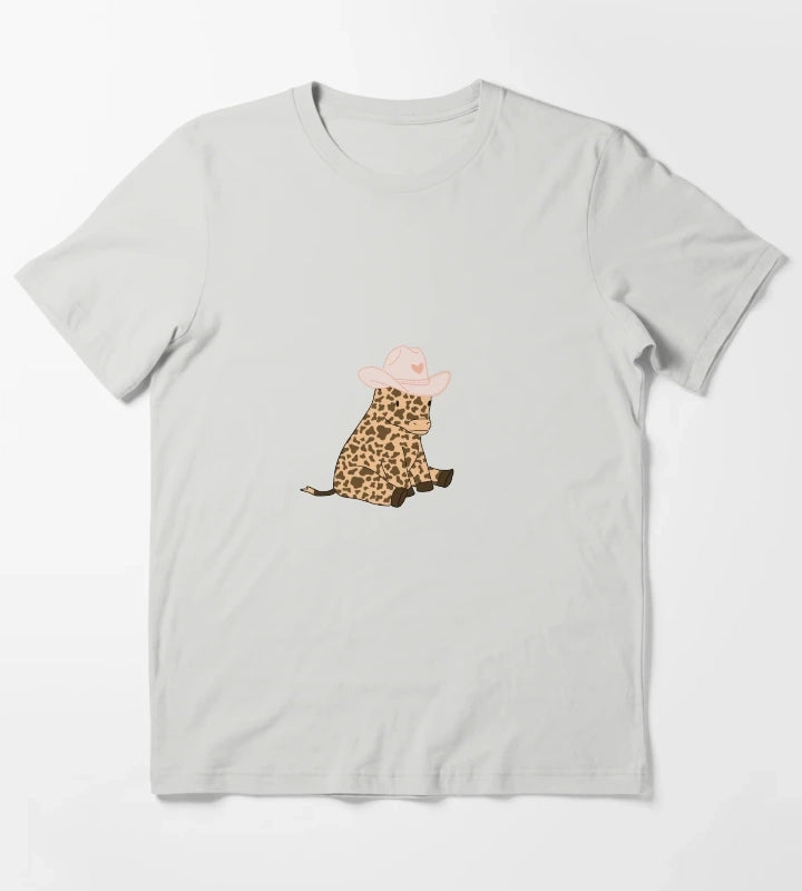Cow girl T-Shirt Light Grey