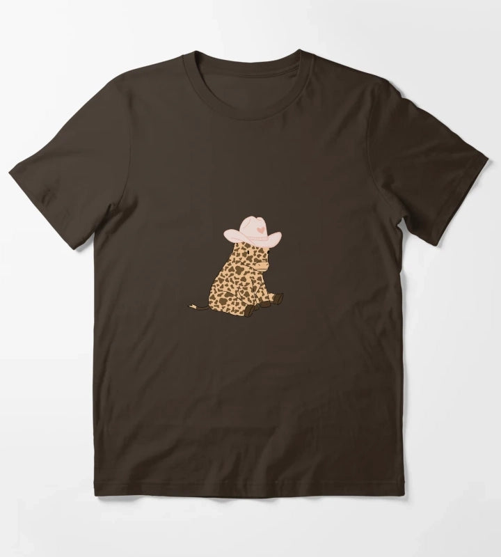 Cow girl T-Shirt Brown