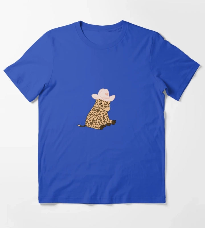 Cow girl T-Shirt Blue