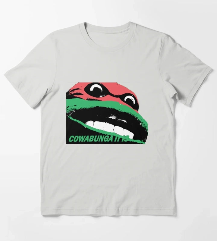 Cowabunga It Is T-Shirt Light Grey