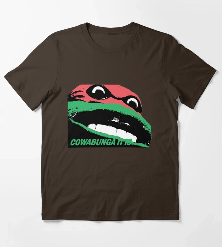 Cowabunga It Is T-Shirt Brown