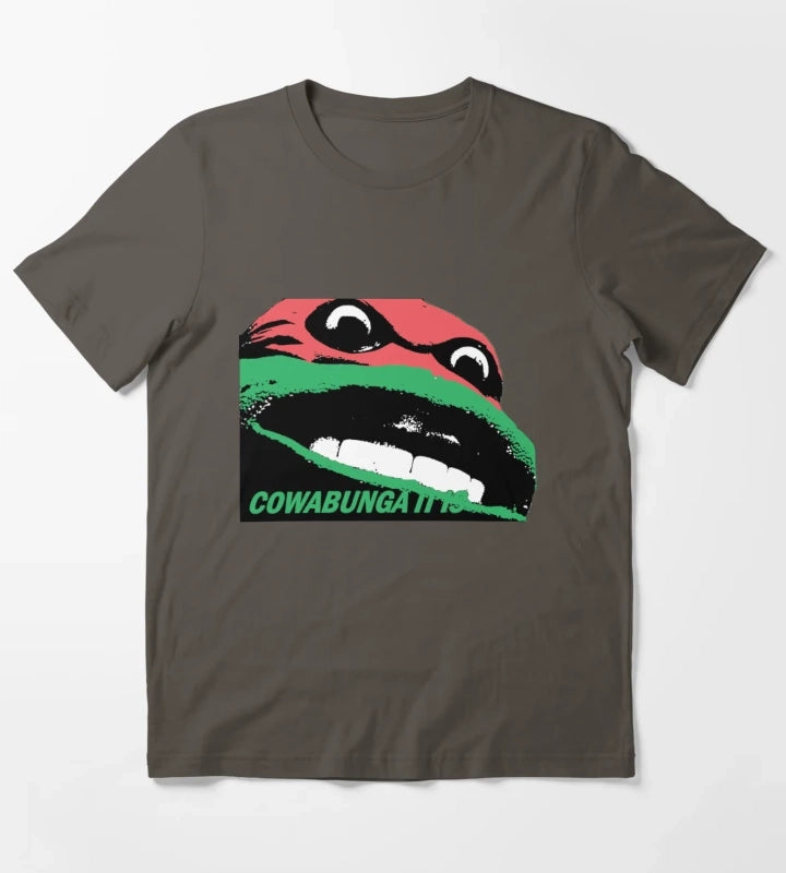 Cowabunga It Is T-Shirt Dark Grey