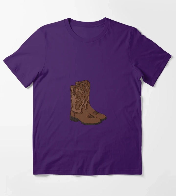Cowboy Boots T-Shirt Purple