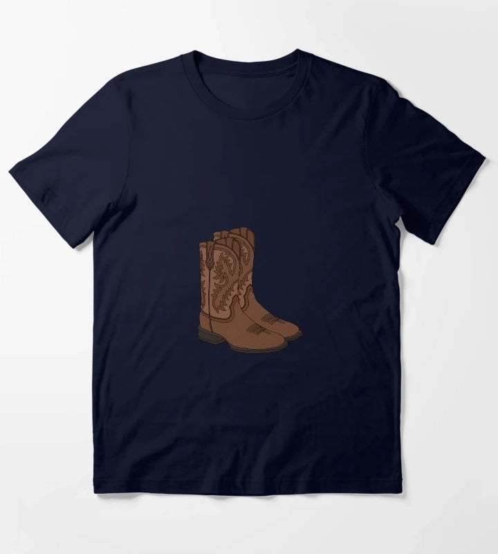 Cowboy Boots T-Shirt Navy