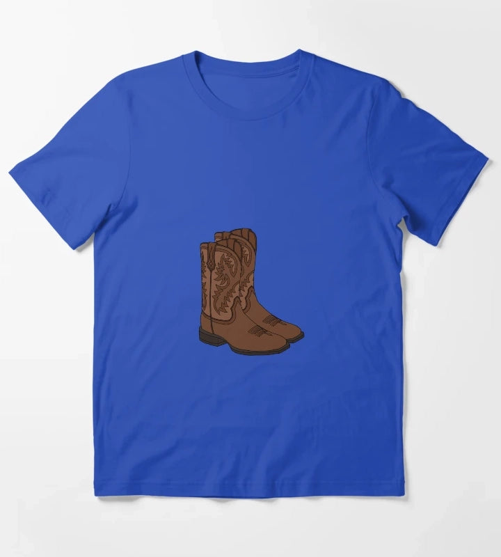 Cowboy Boots T-Shirt Blue