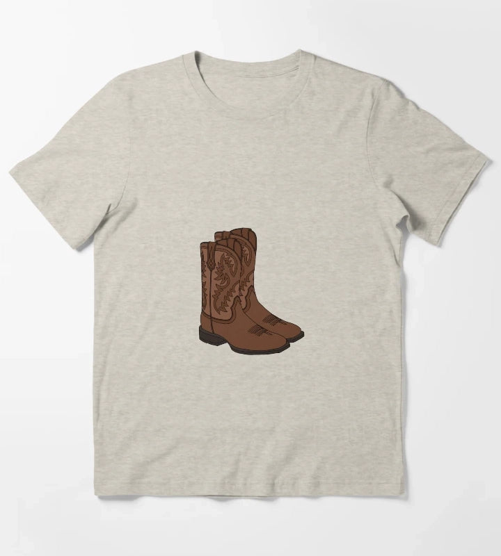 Cowboy Boots T-Shirt Cream