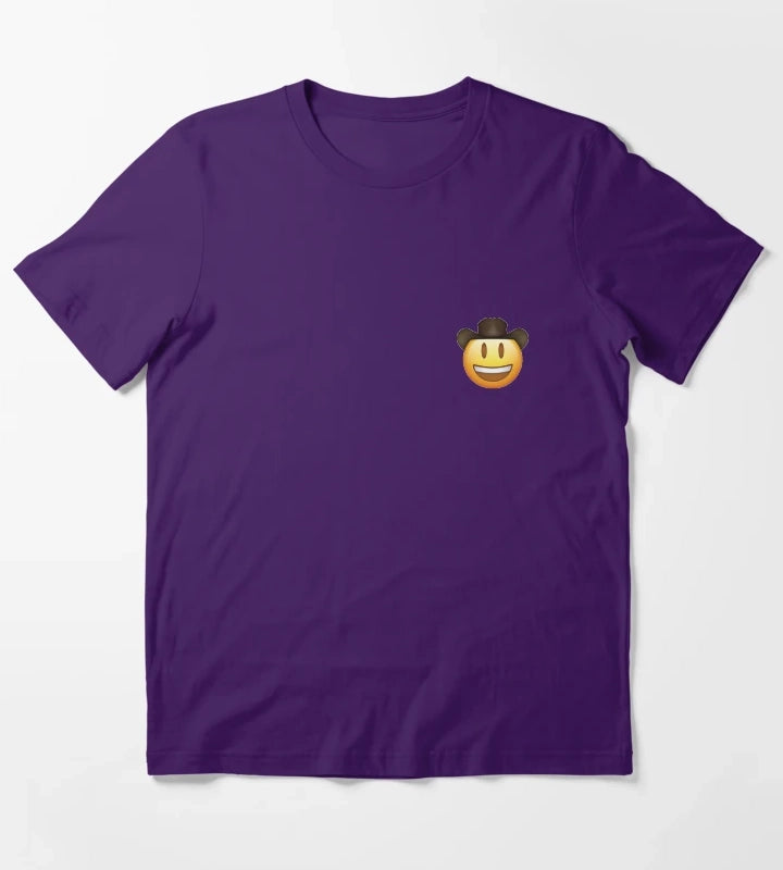 Cowboy Emoji T-Shirt Purple