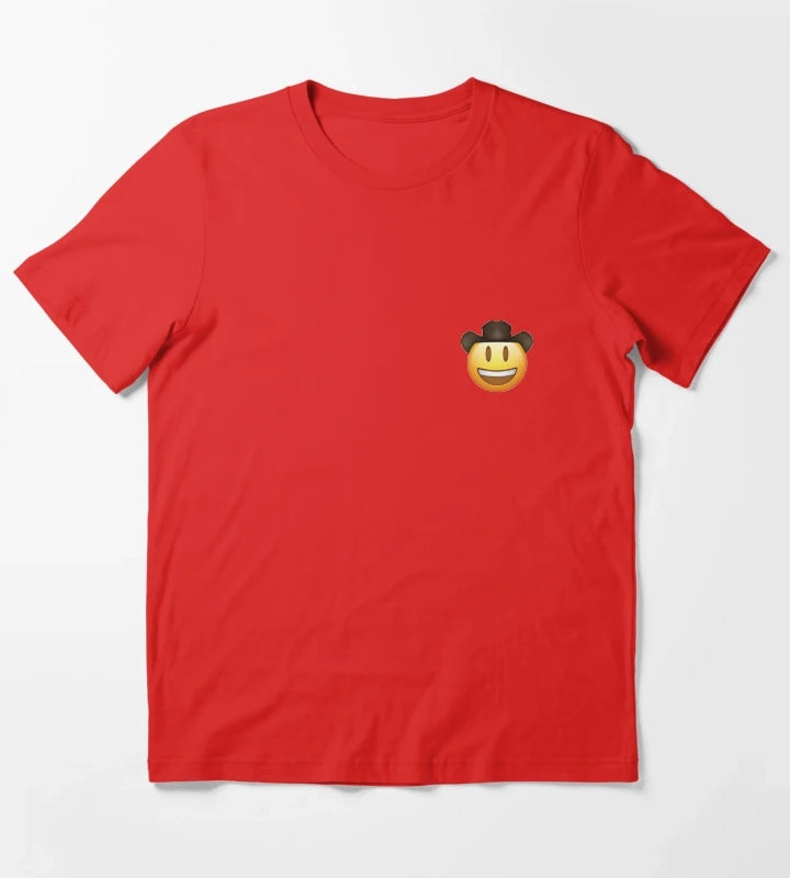 Cowboy Emoji T-Shirt Red