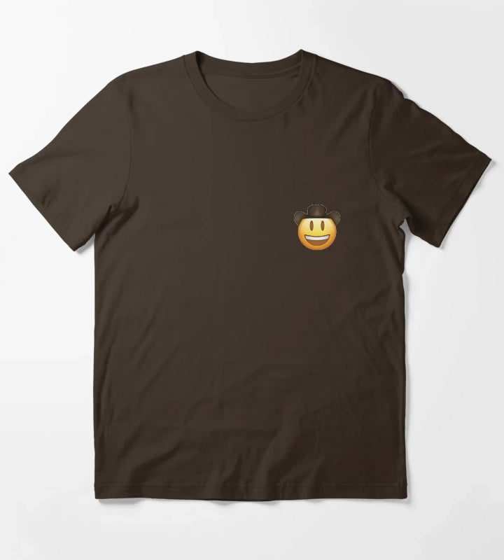 Cowboy Emoji T-Shirt Brown