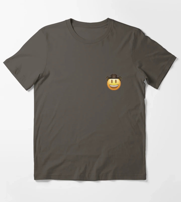 Cowboy Emoji T-Shirt Dark Grey