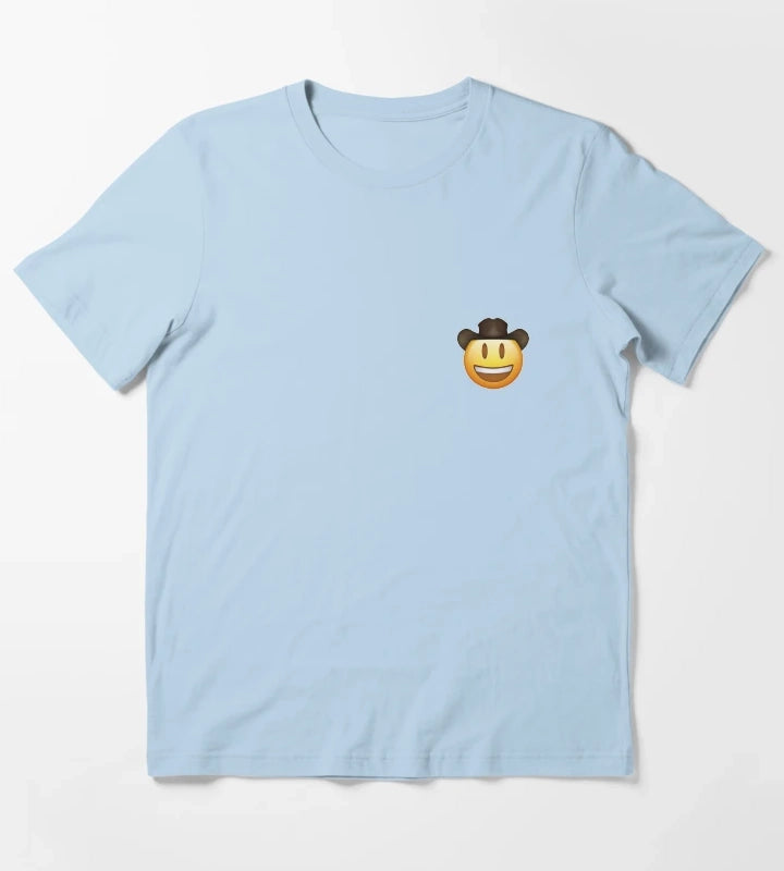 Cowboy Emoji T-Shirt Sky Blue