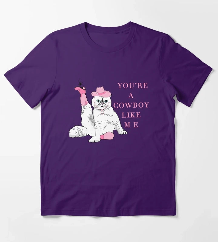 Cowboy Like Me T-Shirt Purple
