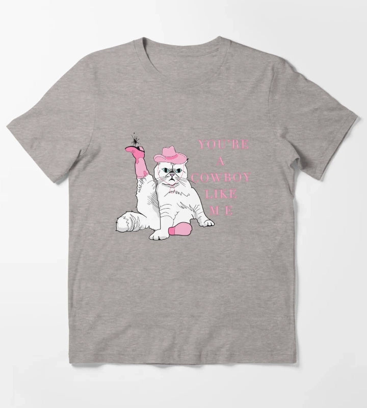 Cowboy Like Me T-Shirt Heather Grey