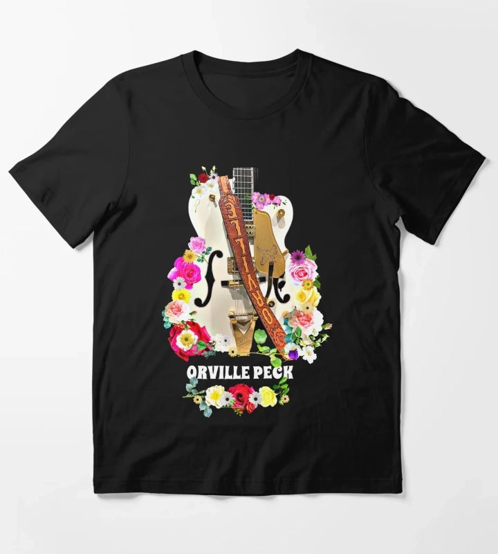 Cowboy Rose and Daisy Guitar T-Shirt