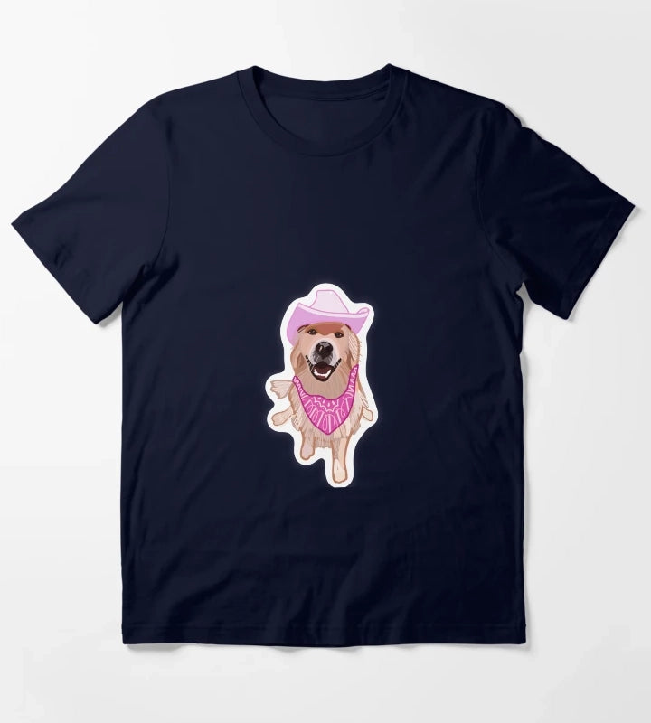 Cowboy dog T-Shirt Navy