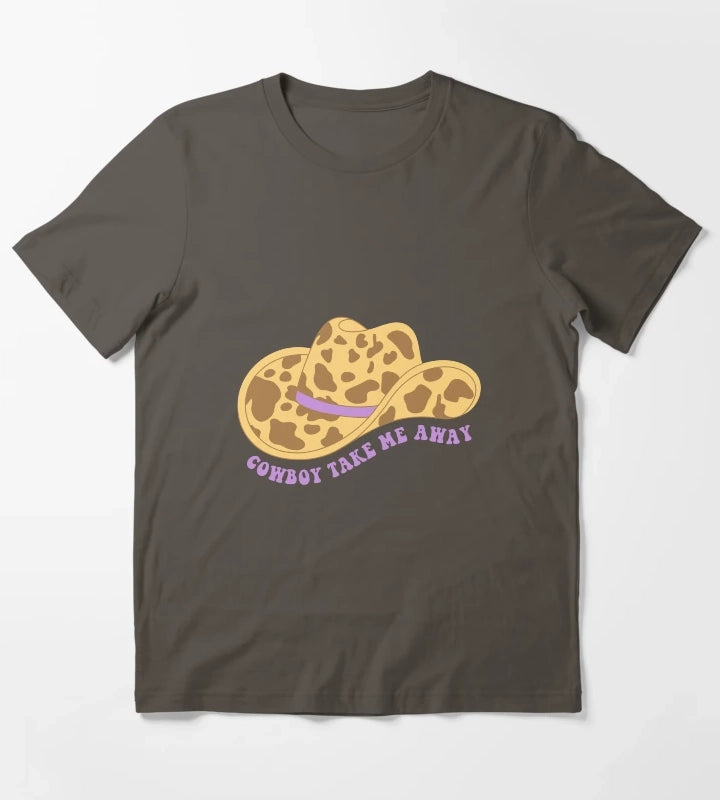 Cowboy hat Cowboy take me away T-Shirt Dark Grey