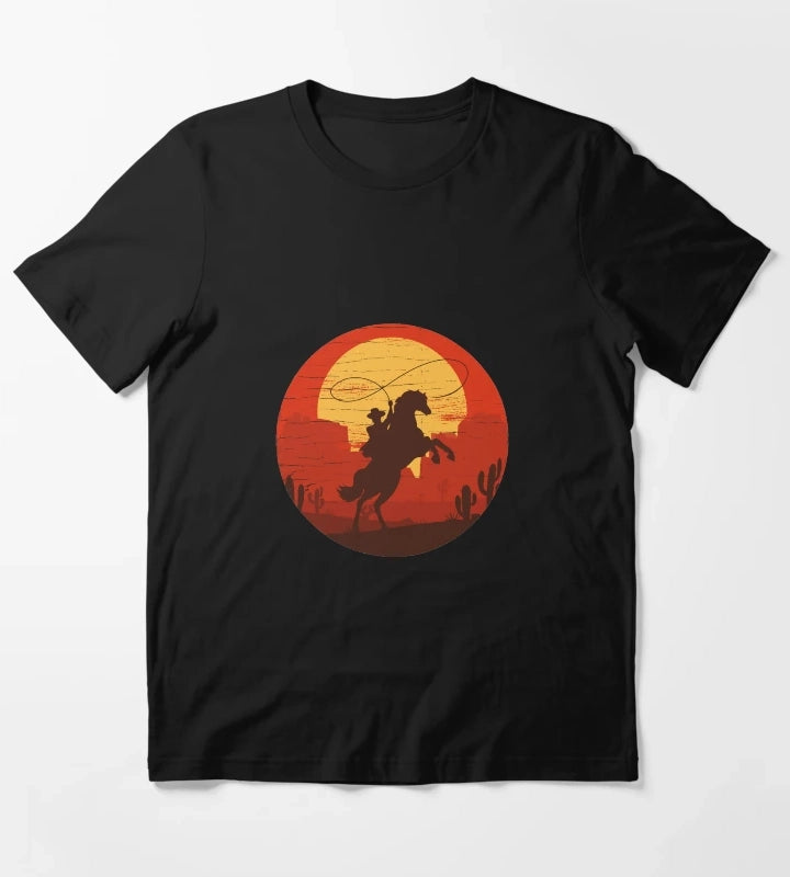 Cowboys of the Wild West Riding Solo T-Shirt