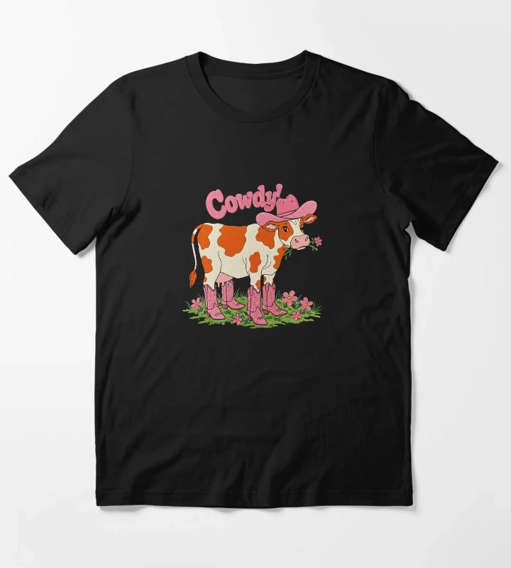 Cowdy Funny Cowgirl Cow Pun T-Shirt