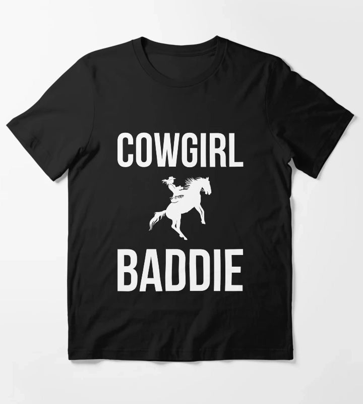 Cowgirl Baddie Western Rodeo Style Outfit horse cool T-Shirt