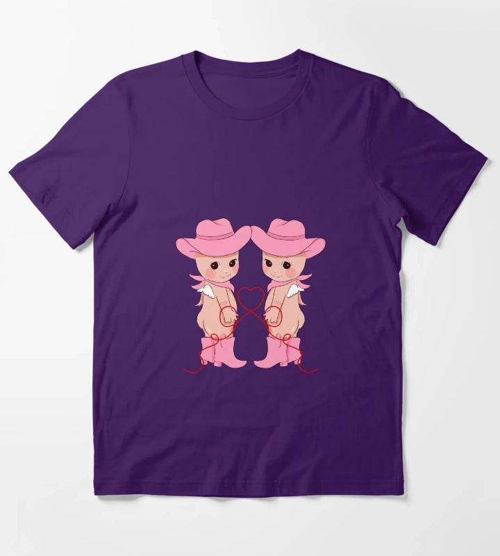 Cowgirl Cherubs Pink Cowgirl T-Shirt Purple