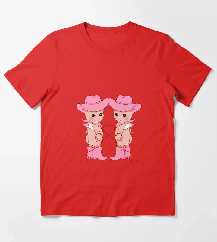 Cowgirl Cherubs Pink Cowgirl T-Shirt Red