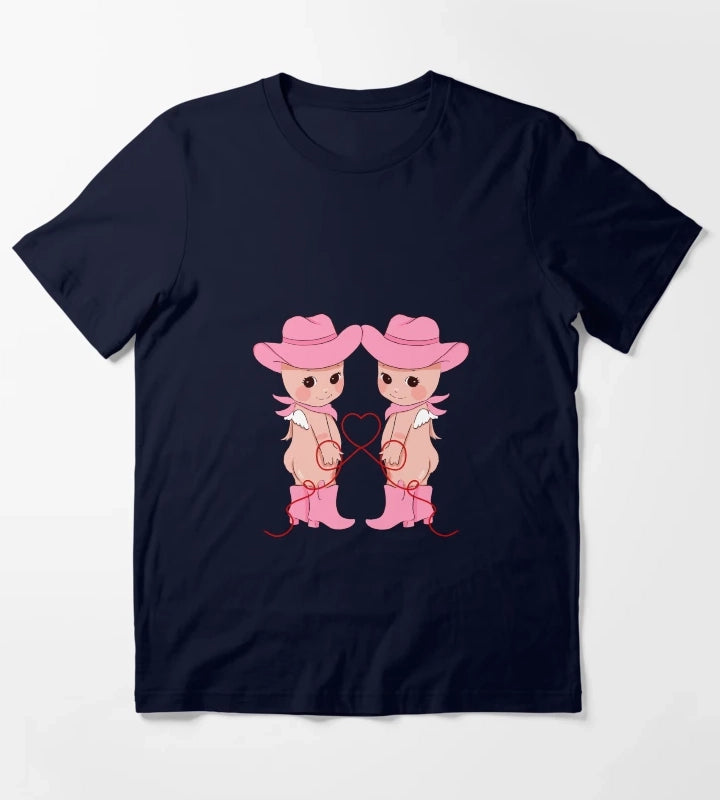 Cowgirl Cherubs Pink Cowgirl T-Shirt Navy