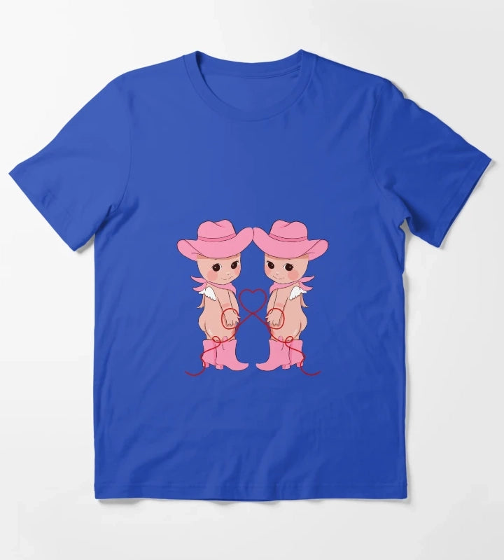Cowgirl Cherubs Pink Cowgirl T-Shirt Blue