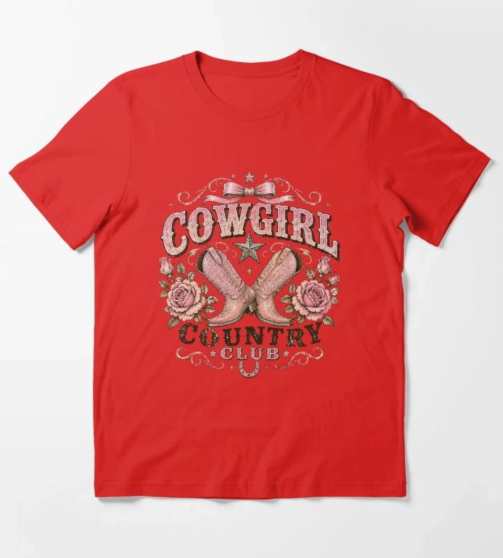Cowgirl Country Club T-Shirt Red