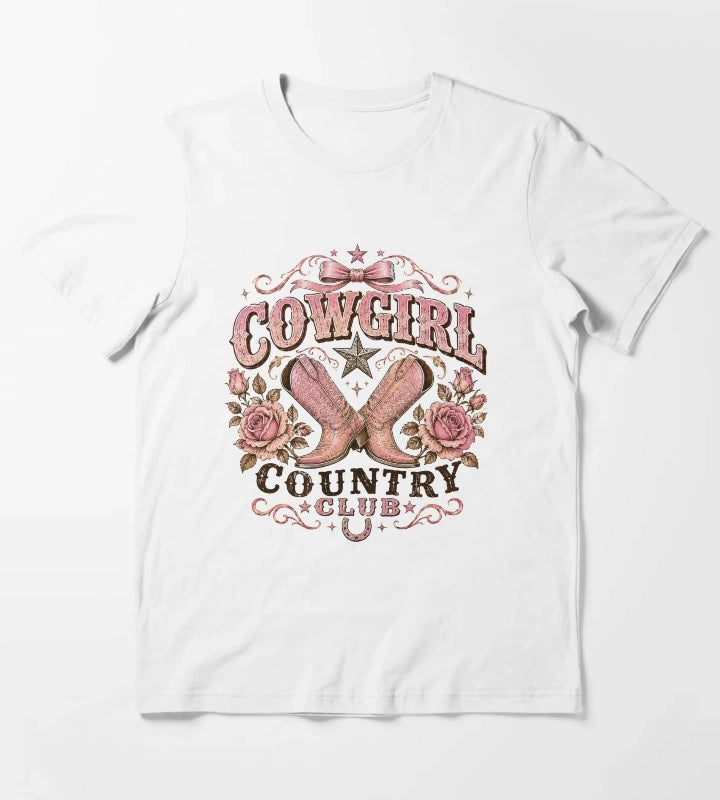 Cowgirl Country Club T-Shirt White