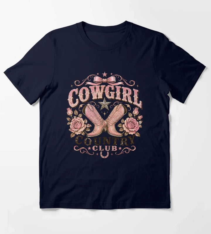 Cowgirl Country Club T-Shirt Navy