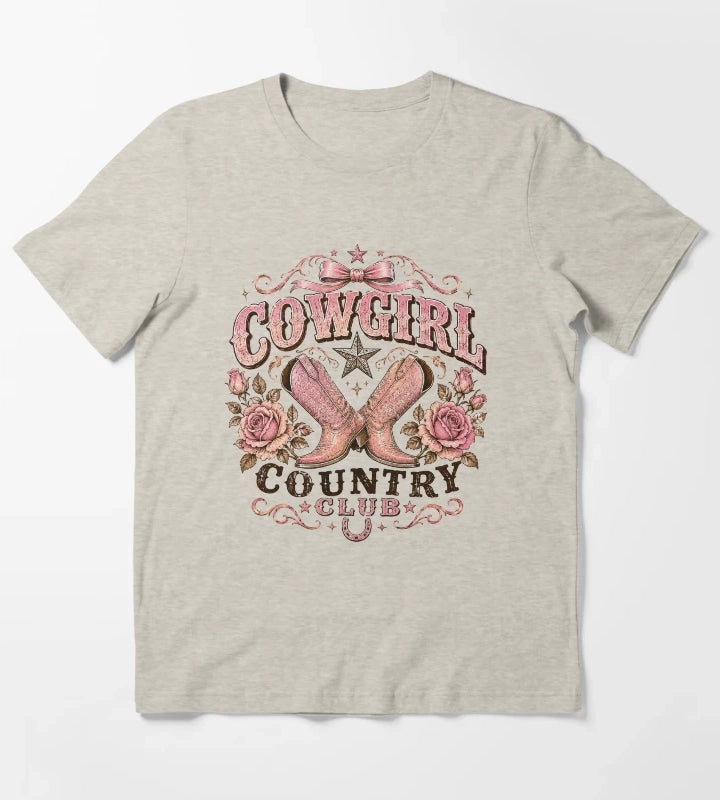 Cowgirl Country Club T-Shirt Cream