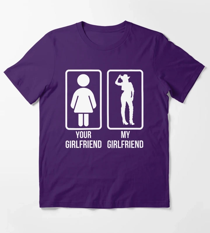 Cowgirl Girlfriend T-Shirt Purple
