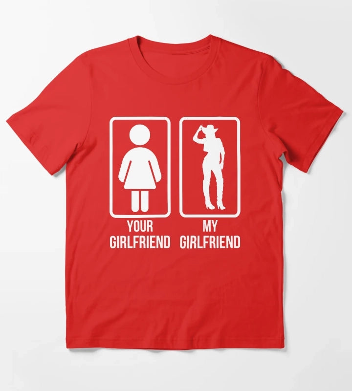 Cowgirl Girlfriend T-Shirt Red