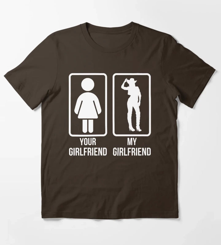 Cowgirl Girlfriend T-Shirt Brown