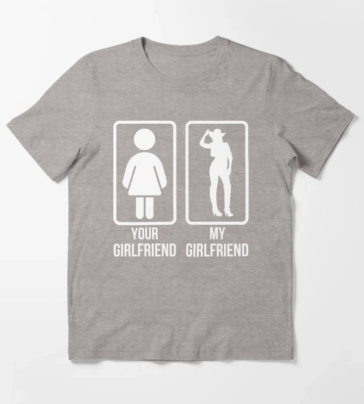 Cowgirl Girlfriend T-Shirt Heather Grey