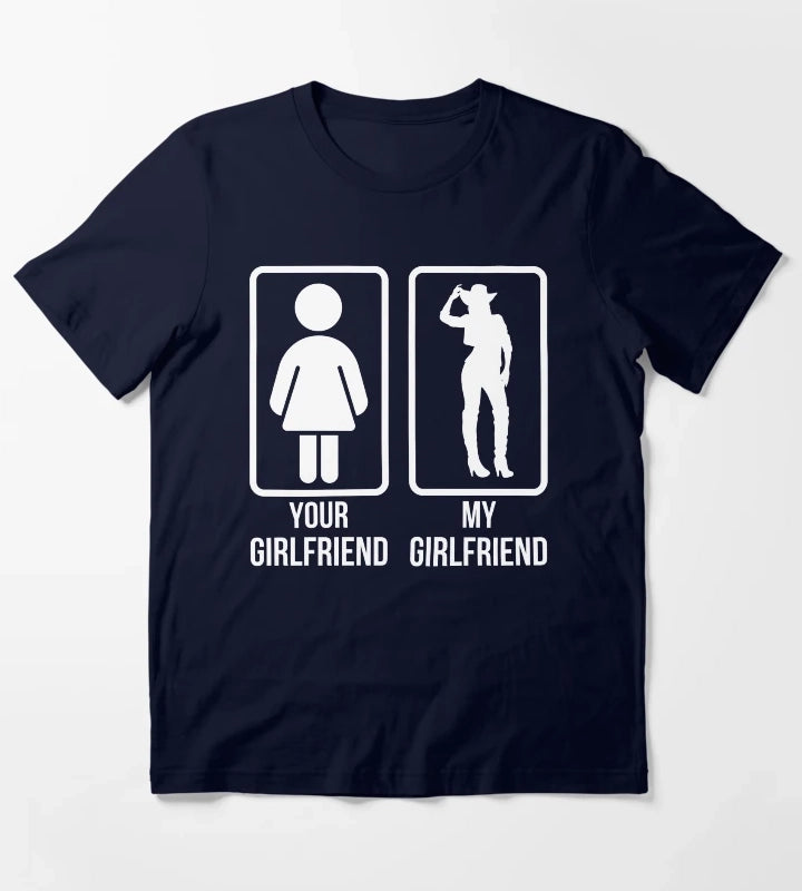 Cowgirl Girlfriend T-Shirt Navy