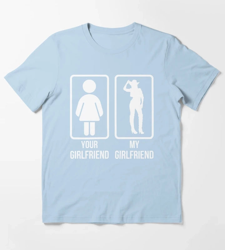 Cowgirl Girlfriend T-Shirt Sky Blue