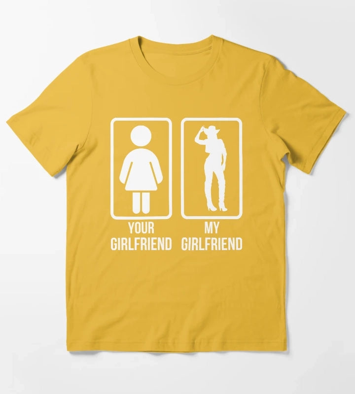 Cowgirl Girlfriend T-Shirt Yellow